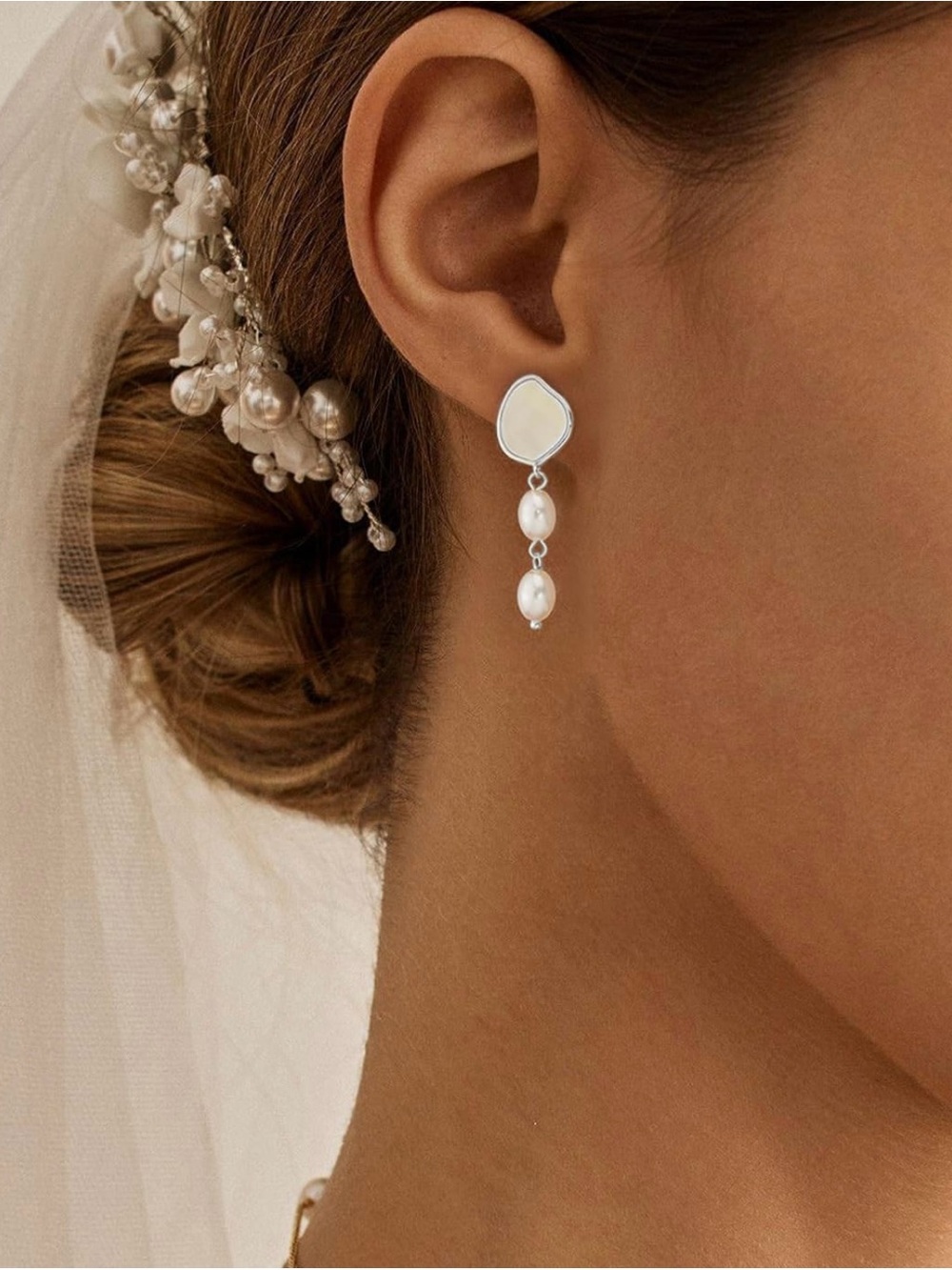 Pearl Earrings - 14K Gold/White Gold/Rose Gold Plated